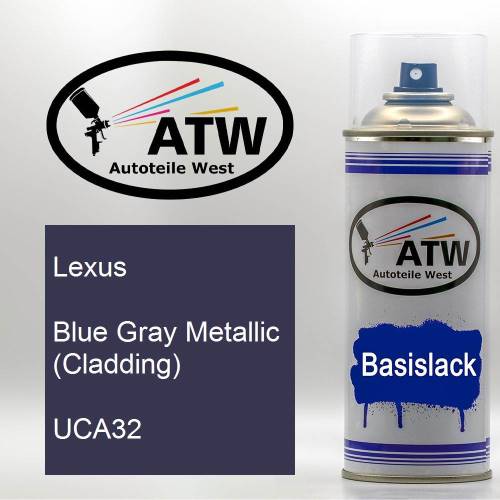 Lexus, Blue Gray Metallic (Cladding), UCA32: 400ml Sprühdose, von ATW Autoteile West.